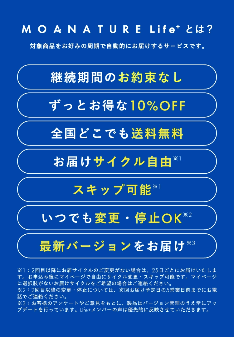 MOANATURE Life+とは？