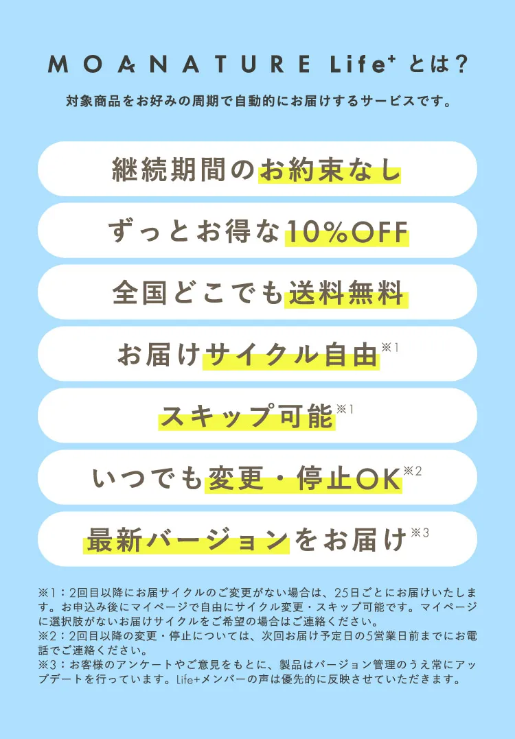 MOANATURE Life+とは？