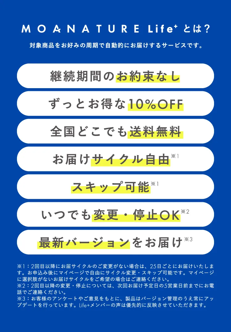 MOANATURE Life+とは？