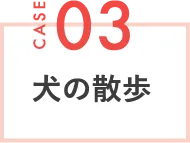 CASE03 犬の散歩