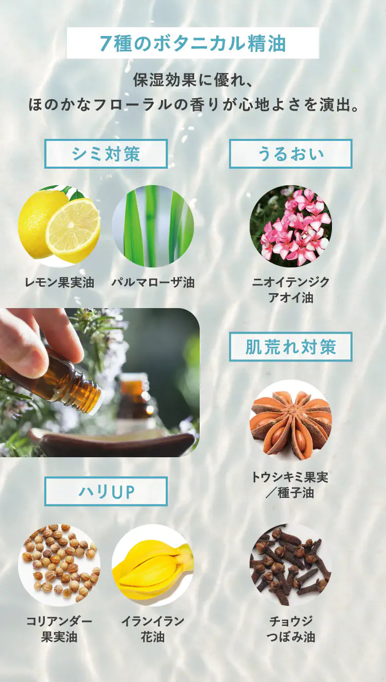 7種のボタニカル精油