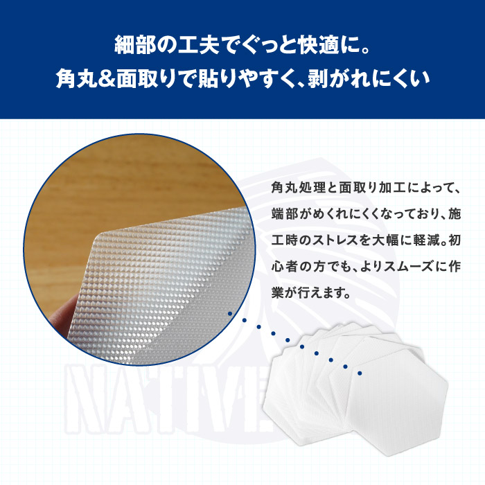 立漕屋 NativeGrip6 SUP・サーフィン デッキ滑り止めシート｜ワックス